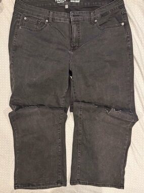 TORRID Black Distressed Knees Jeans women’s size 14s